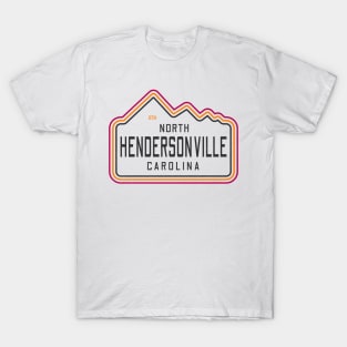 Visiting NC Mountain Cities Hendersonville, NC Neon Range T-Shirt